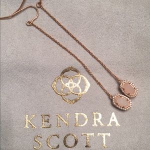 Kendra Scott Rose Gold Dangle Druzy Earrings